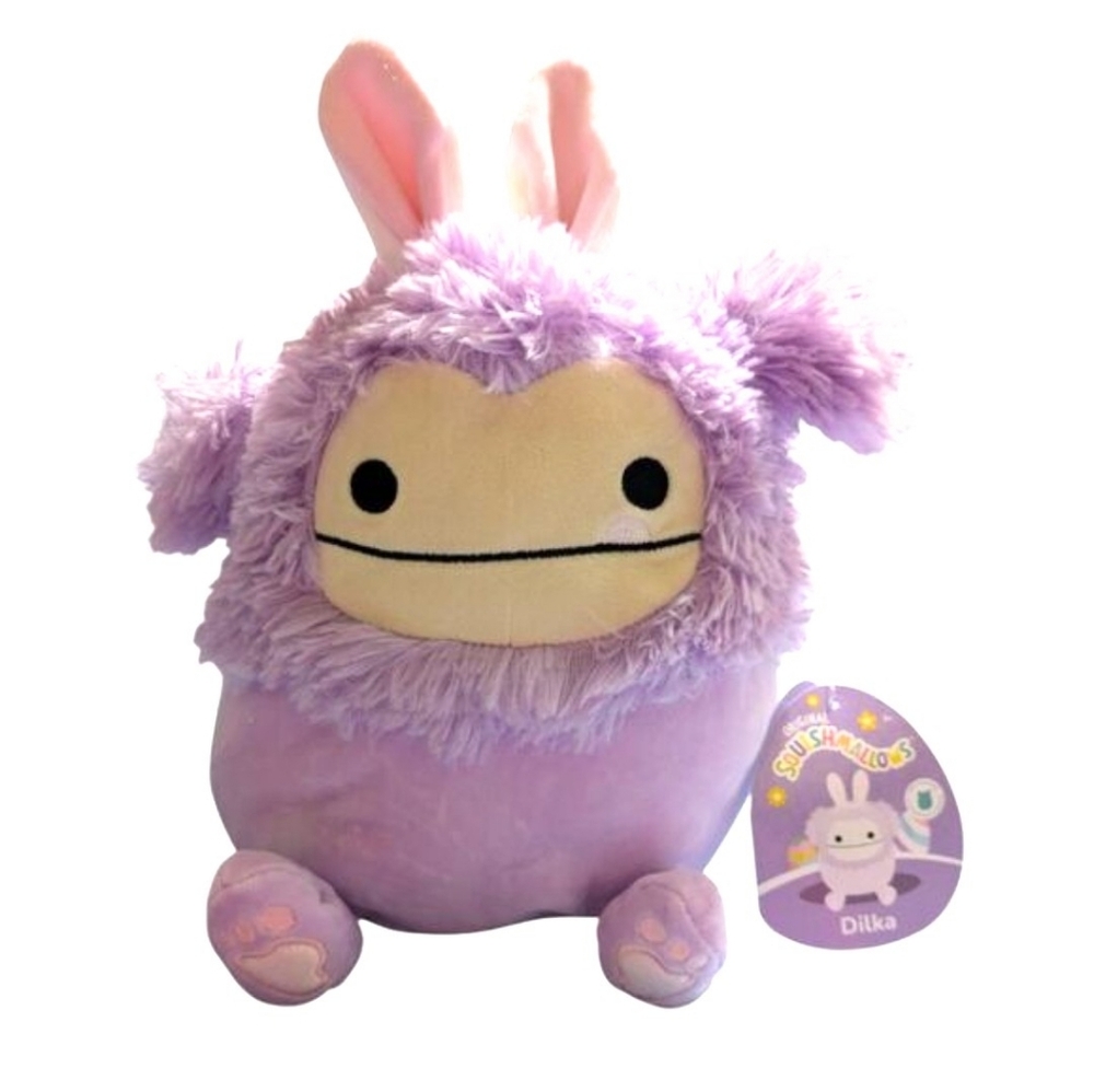 8" Squishmallows Dilka Purple Easter Bunny Plush With Tag